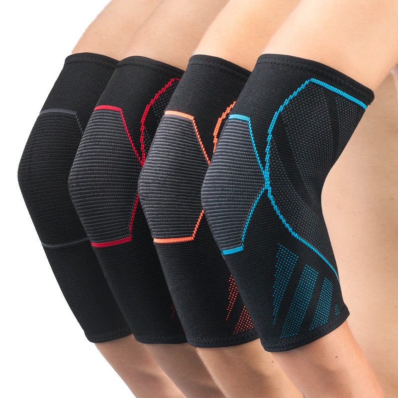 Sports elbow pads – knitted, non-slip & compressive for training and exercise