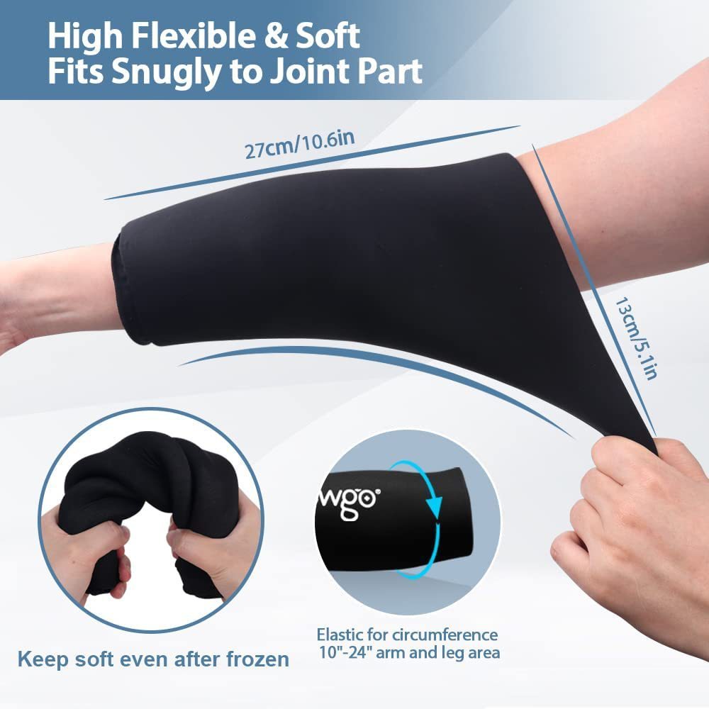 Cooling gel bandage for knee, elbow & wrist – reusable compression bandage