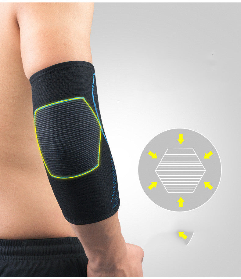 Sports elbow pads – knitted, non-slip & compressive for training and exercise