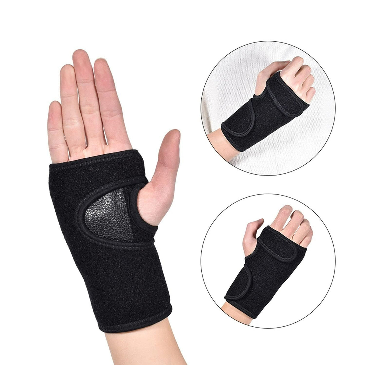 Wrist support with strap – For carpal tunnel syndrome, men